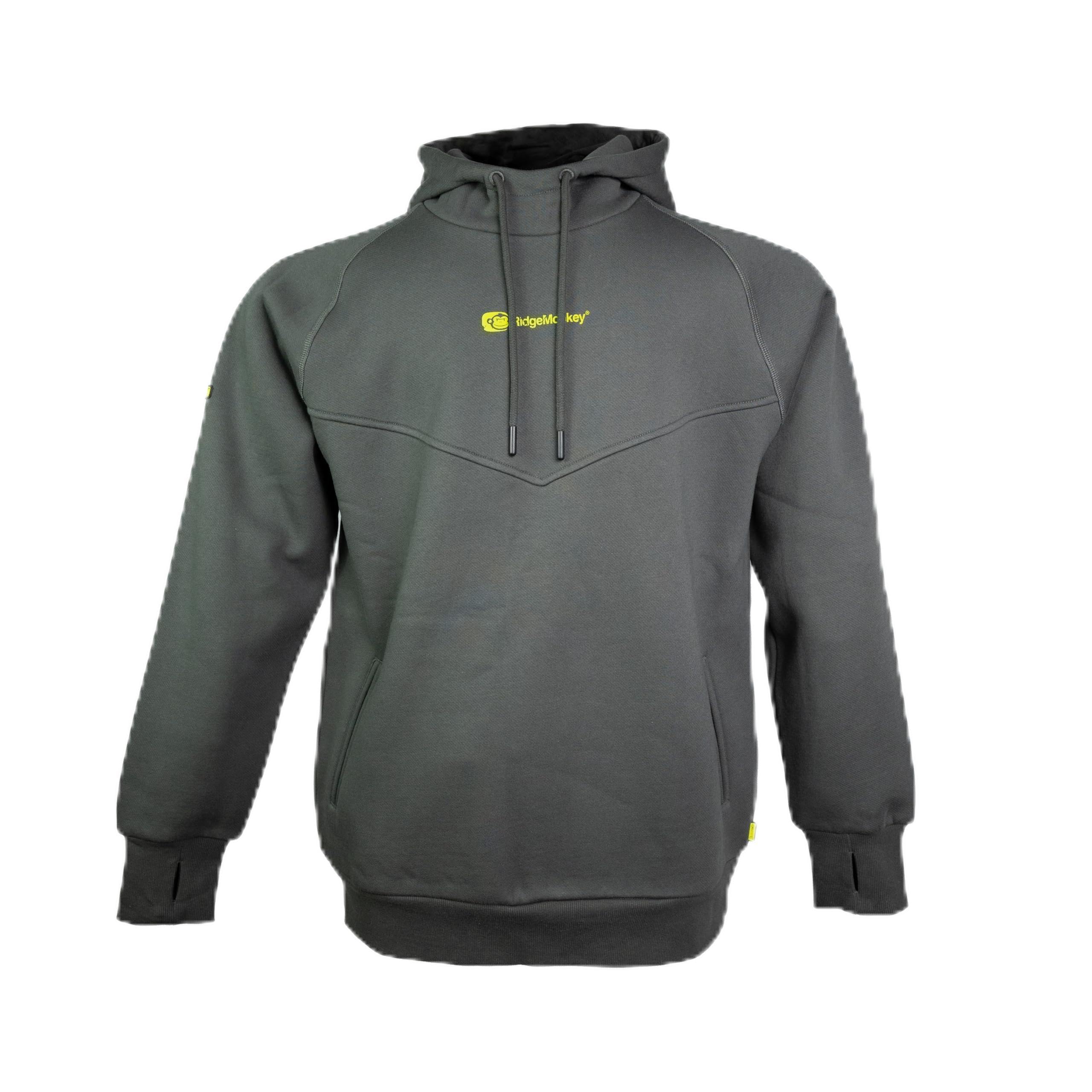 Ridgemonkey Unisex Green Apearel Thermapro Heavyweight Hoody (Uk, Alpha, L, Regular, Regular, )