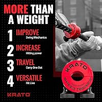 Vista 2 de Krato Bat Weight - Baseball and Softball Bat Training Weight for Youth, High School, College