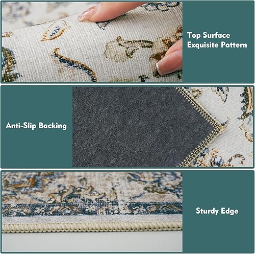 Miniatura 7 de Tapete para silla de escritorio para suelos de madera dura, tapete de 36 x 48 pulgadas para silla de computadora con ruedas para suelo alfombrado,