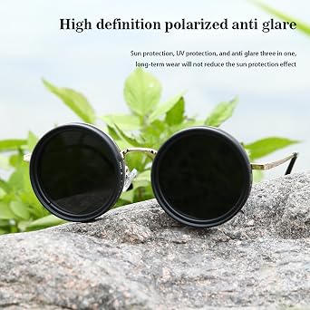 Hand Made Nd-400 9 Gears Round Polarized Adjustable Dimming Men Sunglasses women Filter Diving Fishing