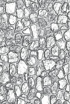 Sizzix 3-D Texture Fades Embossing Folder Mini Cobblestone by Tim Holtz, 665461