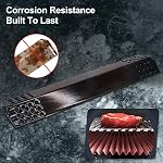 Criditpid BBQ Heat Plate Shields Replacement for Master Chef G45308, G45311, G45301, G45303, G45309 Grill Models. Porcelain Steel Barbecue Heat Shields, 4-Pack.