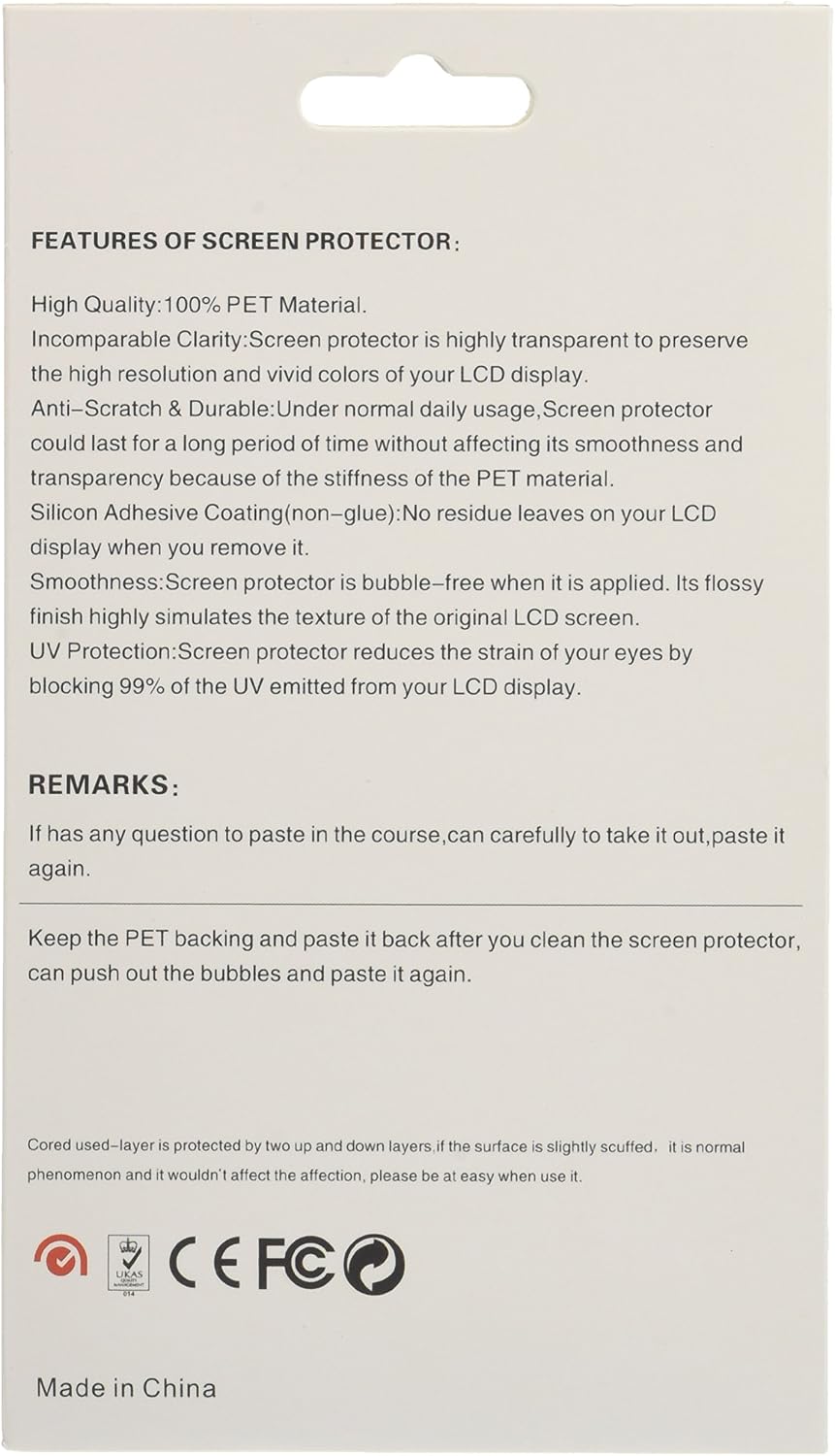 Wakodo LCD Screen Protection Sticker for NIKON D5200 Digital Cameras 503-0004G