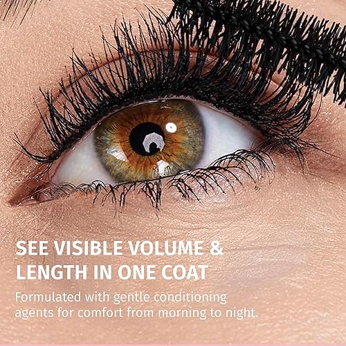 Miniatura 6 de Reviva Labs Máscara hipoalergénica negra para ojos sensibles y mujeres mayores, rímel suave, voluminizadora y alargadora para mujeres mayores de 50