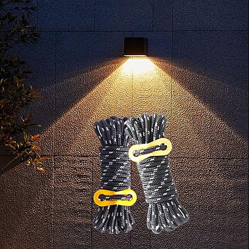 Miniatura 3 de Cuerda negra para exteriores, con hebilla de aleación de aluminio para campamento, adecuado para campamento, deportes al aire libre (0.157 in, 13