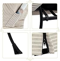 Vista 7 de HollyHOME - Silla perezosa con otomano plegable, sillón de ocio acentuado y cómodo, taburete plegable con reposapiés, sofá de ocio y silla