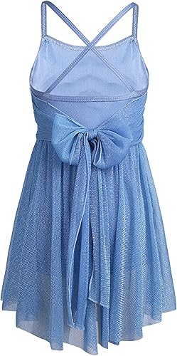 Miniatura 2 de CHICTRY Niñas Niños Novio Lentejuelas Gasa Danza Lírica Vestido Sash Pajarita Disfraces de Salón