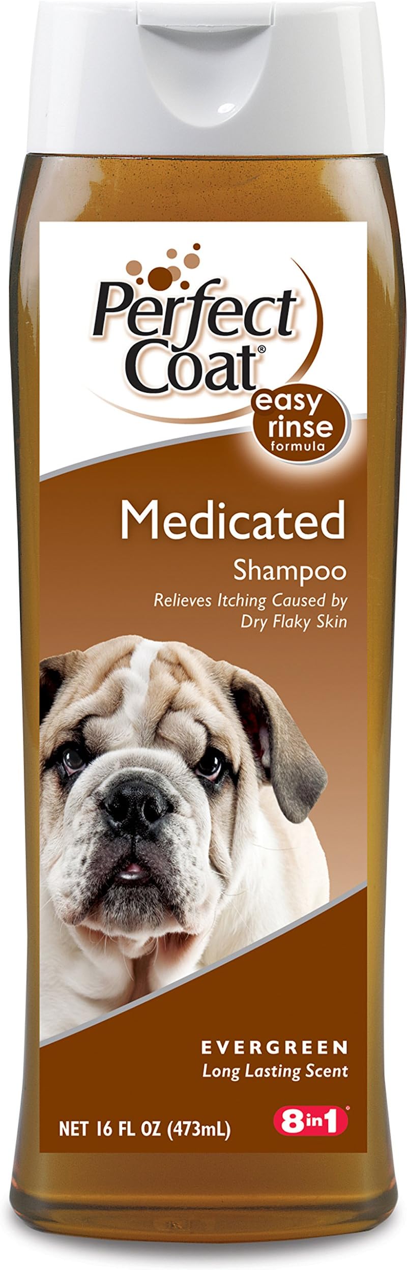 Perfect Coat Medicated Dog Shampoo, 16-Ounce for Dogs