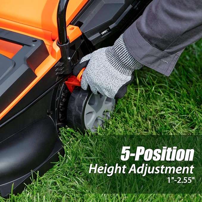 This cordless lawn mower is easy to use and maneuver, with a lightweight design that makes it simple to push and navigate around obstacles in your yard. The adjustable cutting height allows you to customize the length of your grass, while the included charger ensures that your batteries are always ready to go. Overall, the LawnMaster CLM2413A is a reliable and user-friendly option for keeping your lawn looking neat and well-maintained.