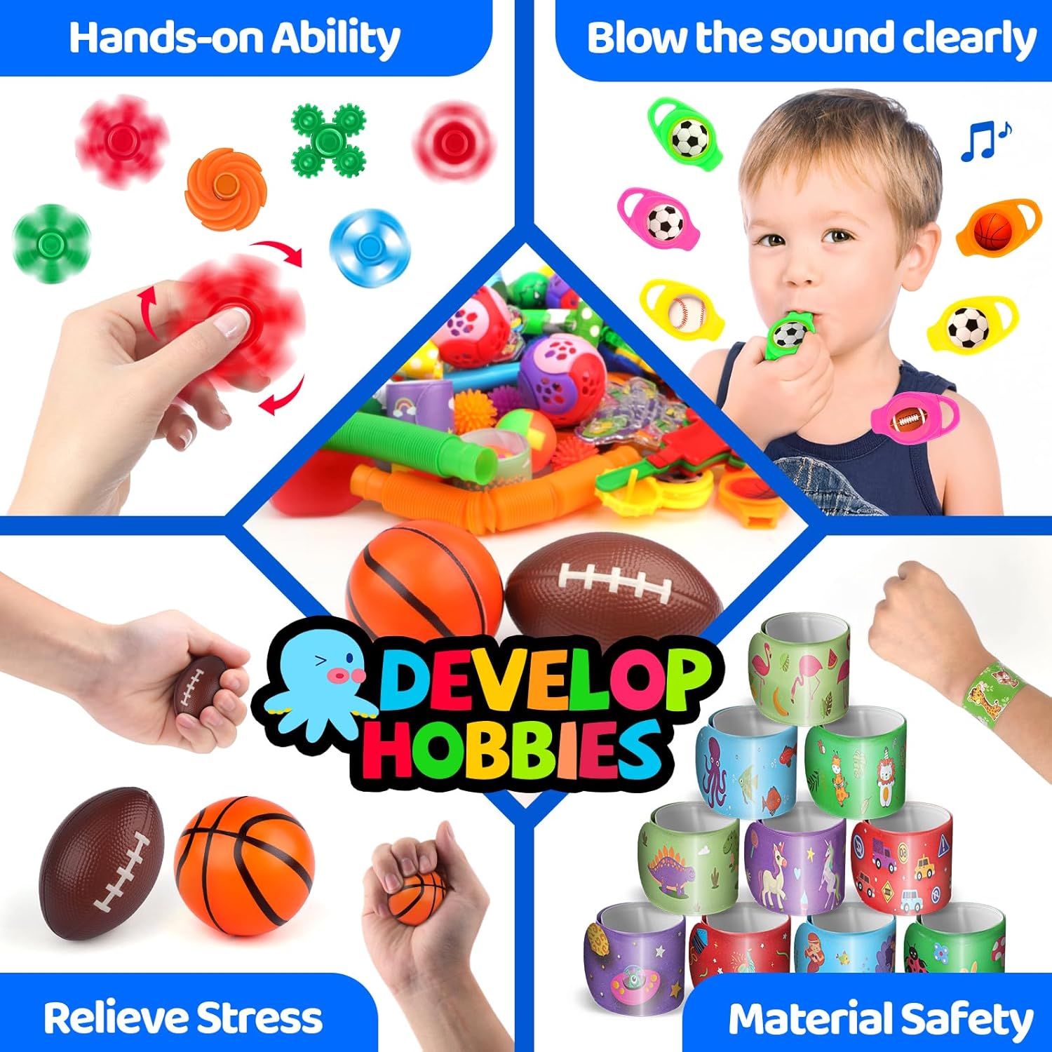 Amy&Benton 200PCS Party Favors for Kids 4-8 Goodie Bags Stuffers,Prize Box Toys for Kids Classroom,Toddler Bulk Fidget Toys Pinata Fillers,Classroom Birthday Gift Carnival Prizes Rewards image 2 of 8 B0F2LXX67Q