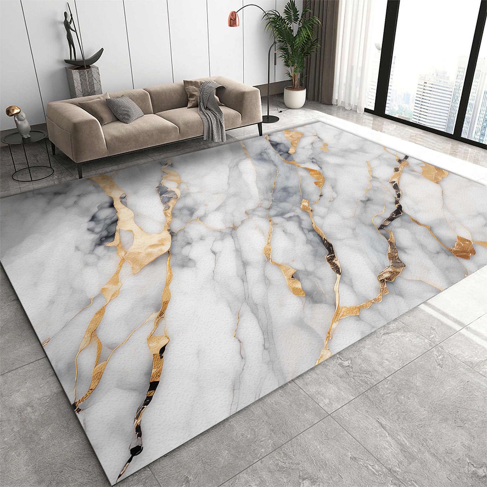 Tapis moderne de salon 160x200 cm pour chambre d'amis