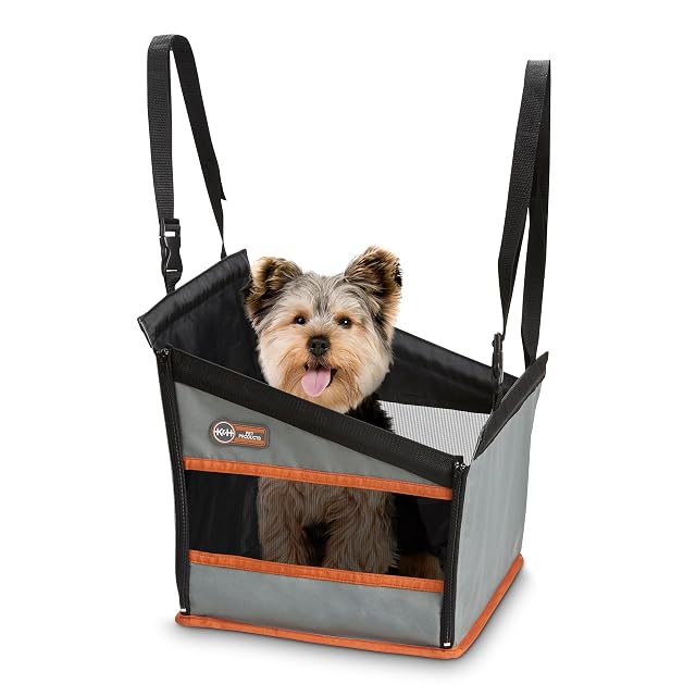 Foto 2 de 8 de K&H Pet Products Buckle N Go - Asiento de Coche para Perros pequeños, Tela Impermeable, Laterales de Malla…