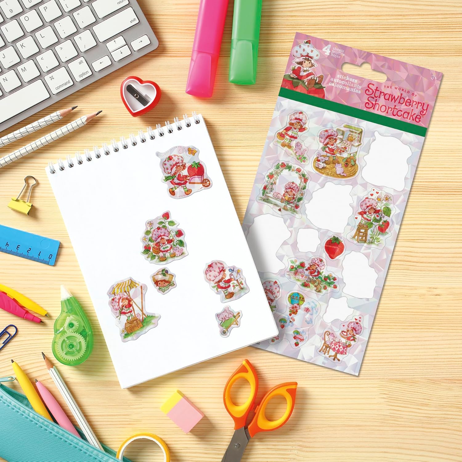 Strawberry Shortcake Standard Stickers - 4 Sheet