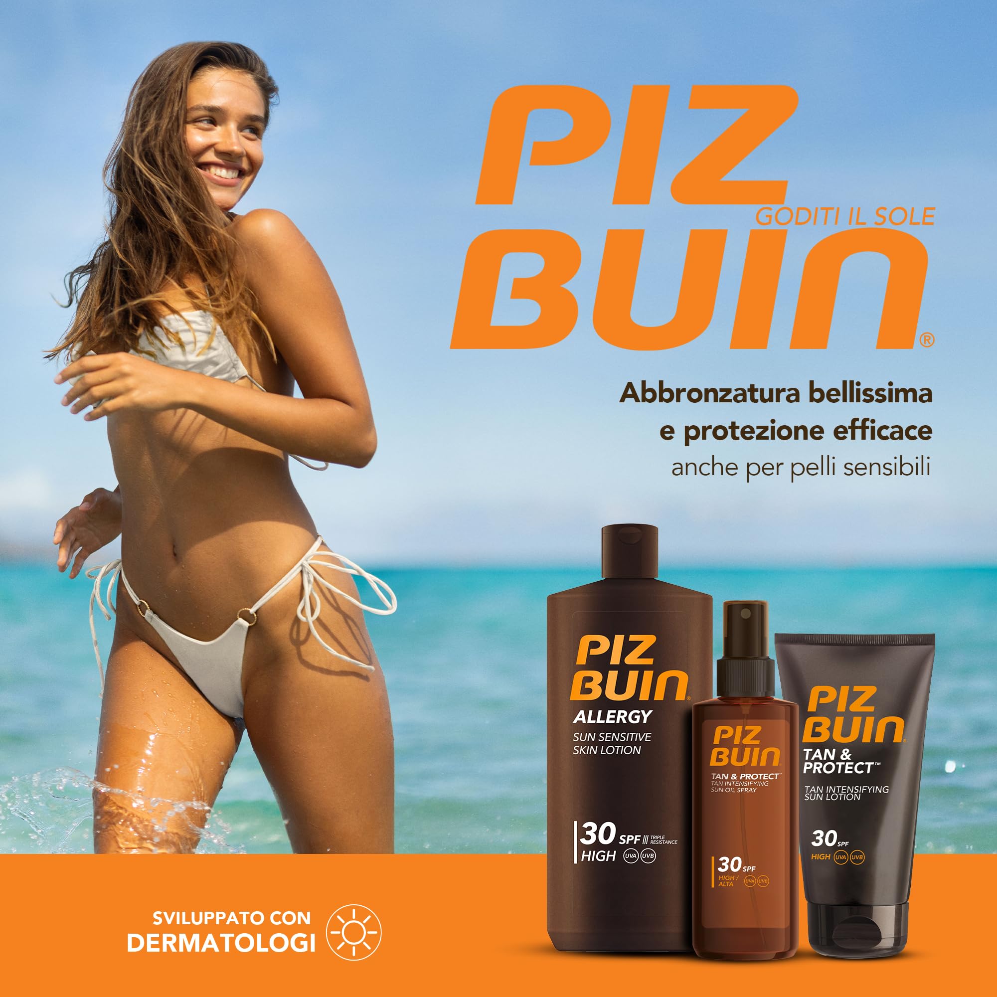 PIZ BUIN Moisturising Stick Solare per Labbra SPF 30, Burrocacao protezione solare alta, Balsamo labbra con filtro solare UVA/UVB, Aloe Vera e Vitamina E, Burrocacao labbra resistente all'acqua, 4.9 g
