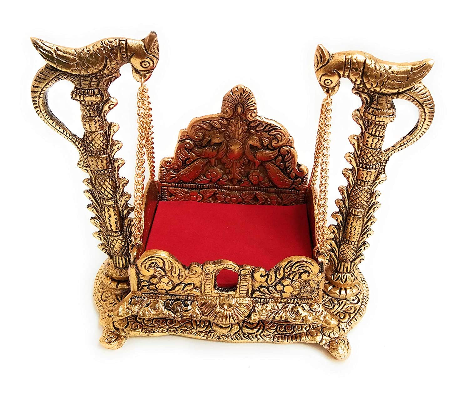 Jitesh Handicrafts Beautiful Golden Oxodised Laddu Gopal Jhula