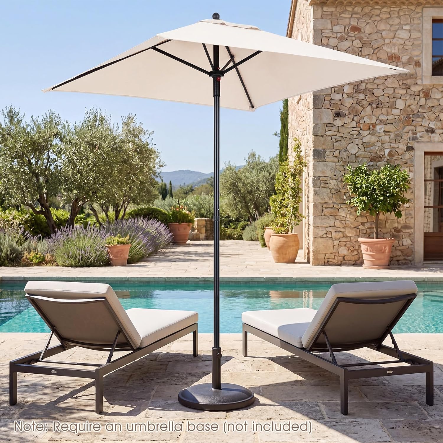 Tangkula 5 FT Patio Umbrella, Outdoor Table Market Umbrella with Quick-Release Button, 4 Sturdy Ribs, Fade Resistant & Waterproof Canopy, Sun-protective, for Garden, Poolside, Backyard