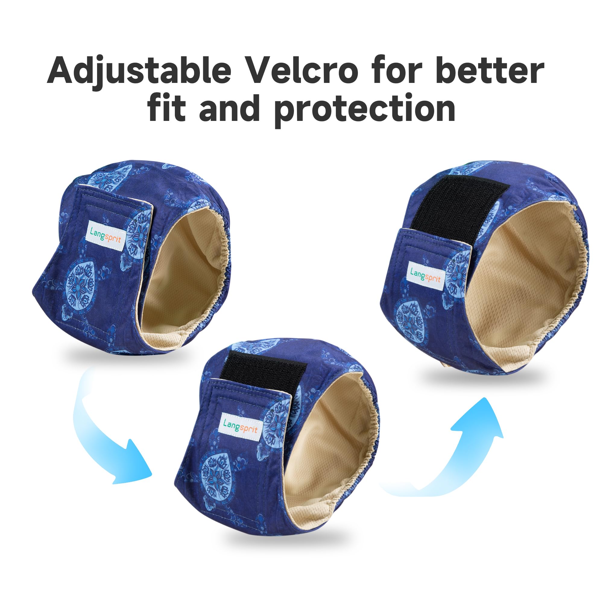 Washable Male Dog Belly Bands – Reusable Diapers For Potty Training, Incontinence & Marking, 5-Pack, Adjustable Fit