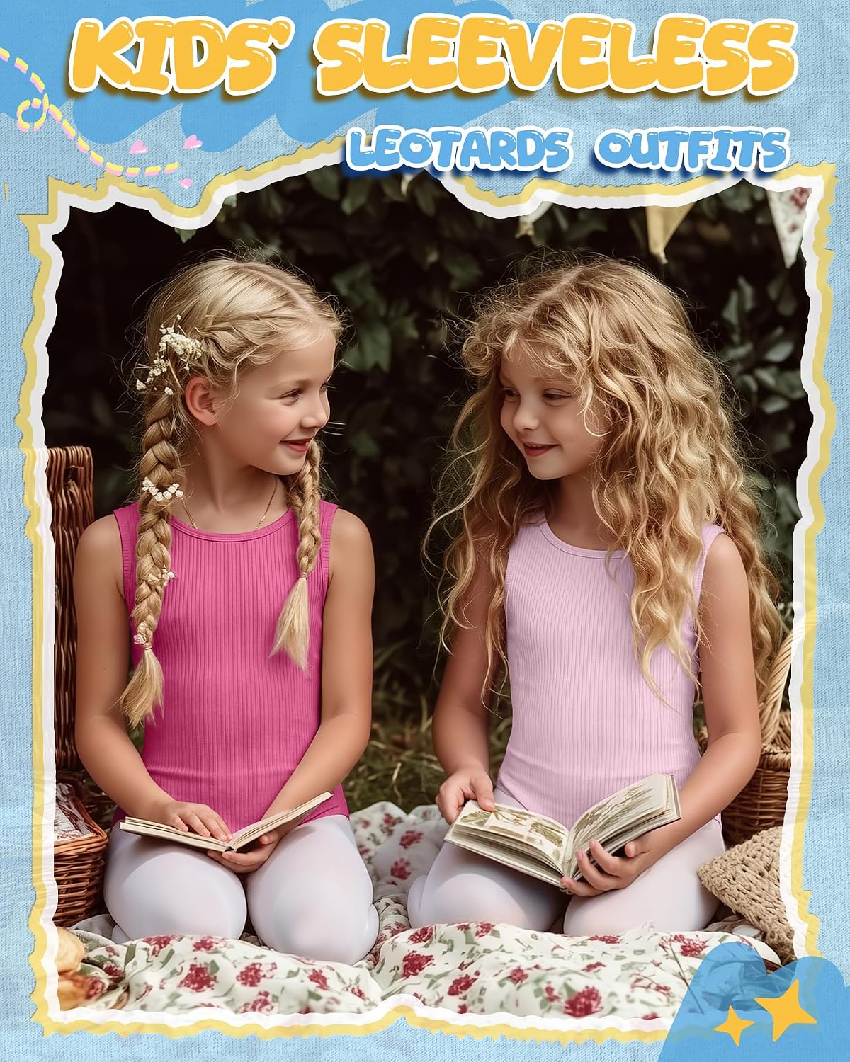 3 Pack Girls Leotards for Dance Toddler Cotton Ballet Tank Leotard Gymnastics Kids Ribbed Bodysuit 2-12 Years