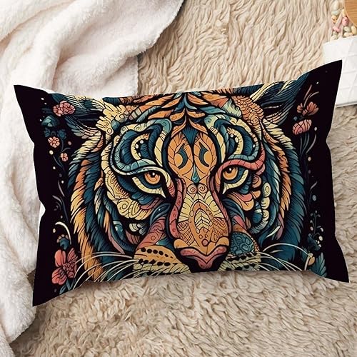 Vista 177 de ArogGeld Chinoiserie - Funda de cojín con estampado de leopardo y guepardo fucsia, con manchas de animales de vaca, color rosa oscuro, decoración