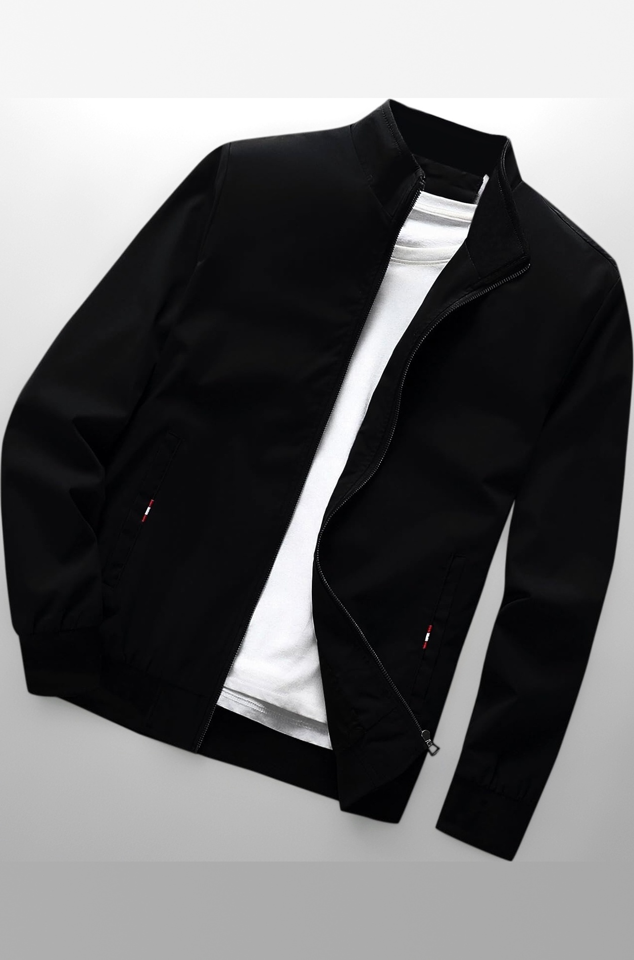 Men's Regular Jacket Fit For Casual Wear || Low-Cut Standing Collar || Full Sleeve | Latest Stylish Jacket For Men ||Regular Fit Zip-Up Casual jacket|| bomber jacket for men(MJ-9015)