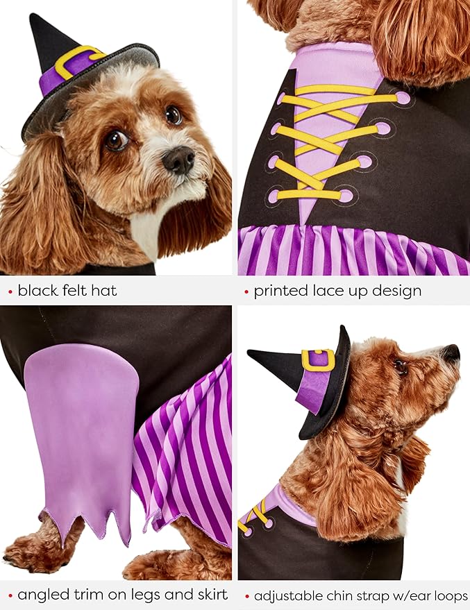 Disfraz de Bruja para Perros Rubies, Talla Grande miniatura 5