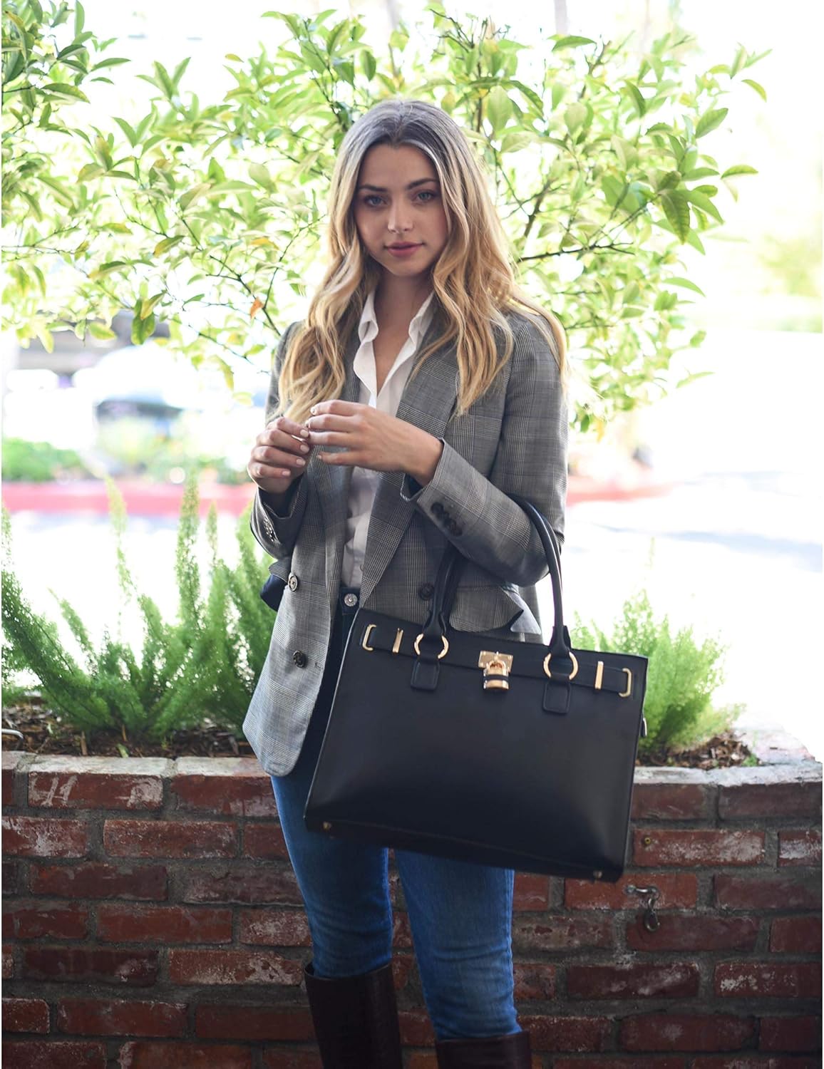 Emperiaoutfitters Concealed Carry Purse - Dina Lock Concealed Carry Satchel - Image 2