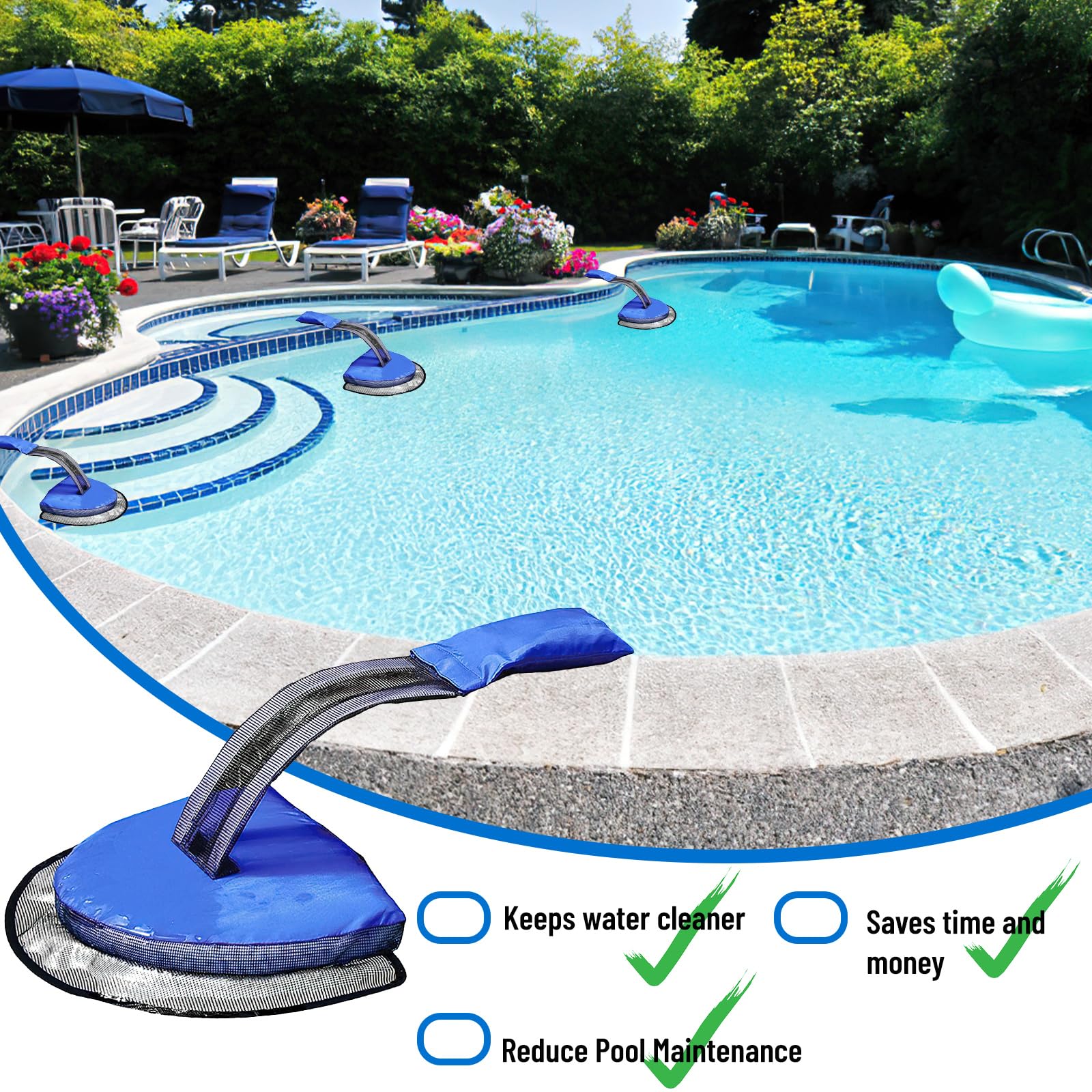 Rampe d'Évacuation pour Piscine, Rampe de Sauvetage Piscine Animaux, Piscine Gonflable Rampe d'Évasion, Gonflable Rampe d'Évasion de Sauvetage, Sauvetage Grenouille Canard Tamia Autres Animaux