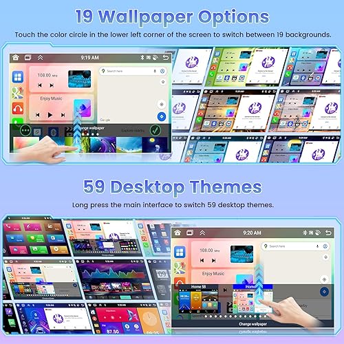 Miniatura 5 de 8Core 4+64G Radio para Toyota Corolla 2009 2010 2011 2012, 9 pulgadas 1280 * 720 pantalla táctil Bluetooth Radio con Carplay
