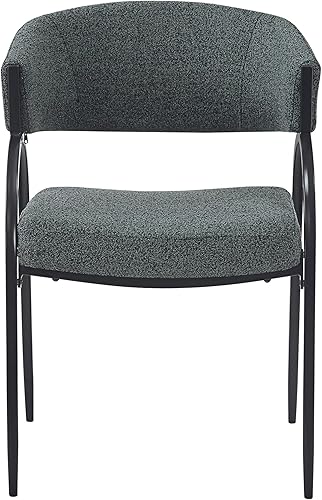 Miniatura 7 de Juego de 2 sillas de comedor tapizadas con patas de metal, sillas de cocina modernas, sillas de escritorio para mesa de comedor y juegos de sillas