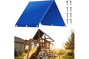 Kids Wooden Outdoor Playhouse - Swing Set Replacement Canopy