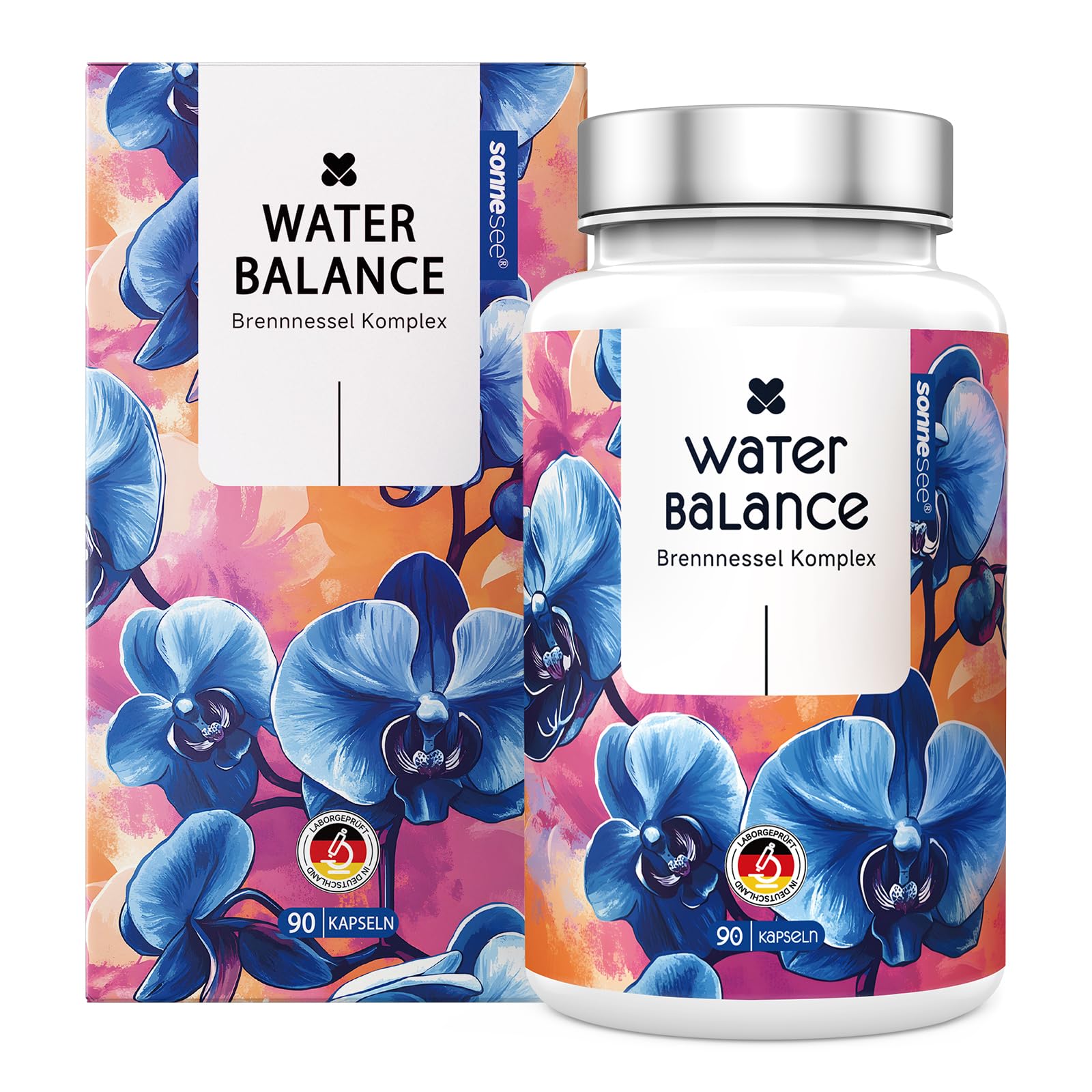 7 in1 Wasserbalance Komplex Brennnessel mit Rosskastanie Gotu Kola Magnesium 90 vegane Kapseln