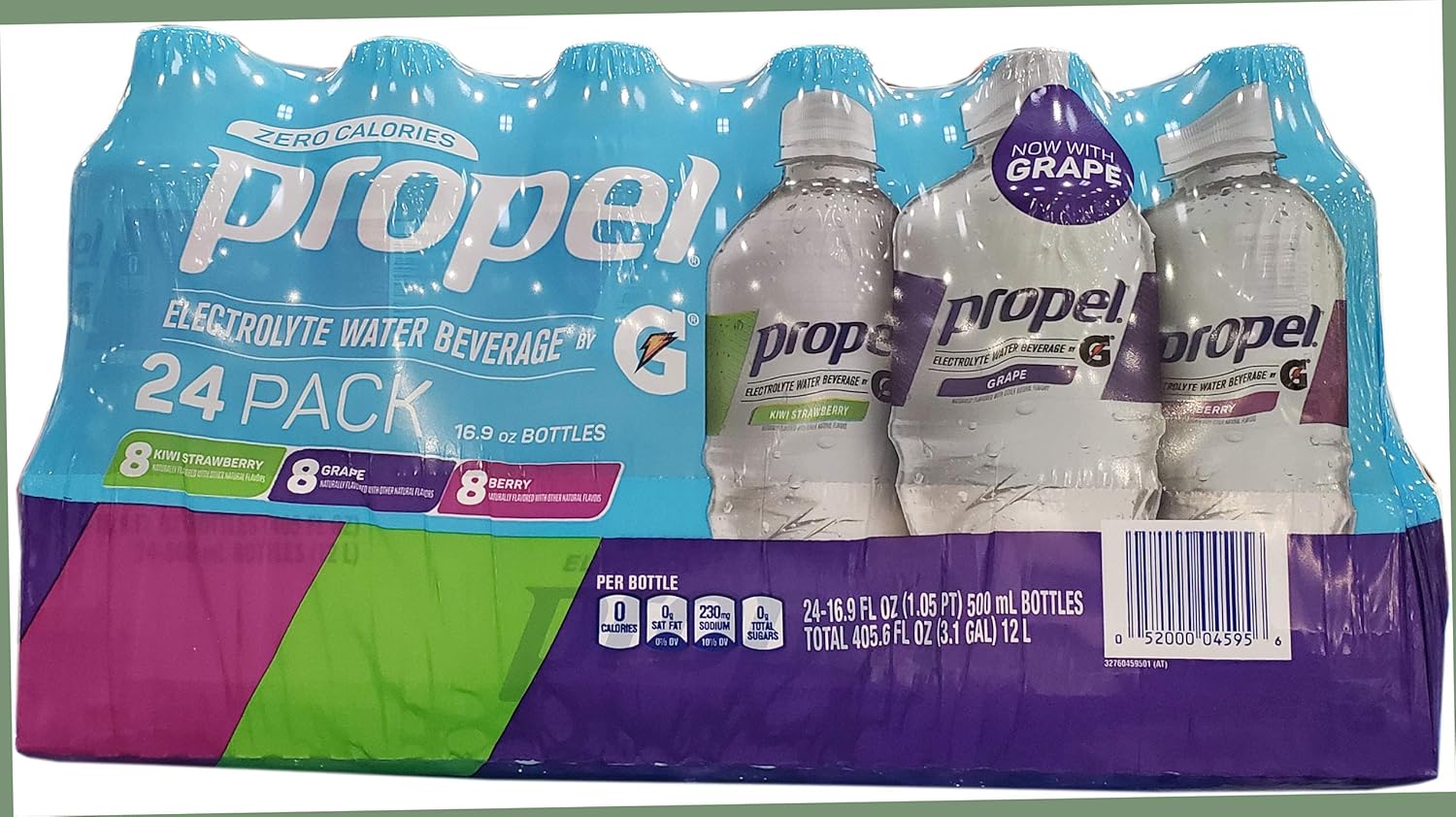 Propel Zero Calorie Fitness Electrolyte Water Beverage Variety Pack Of 24 /16.9 Fl Ounce Net Wt 405.6 Fl Ounce : Grocery & Gourmet Food
