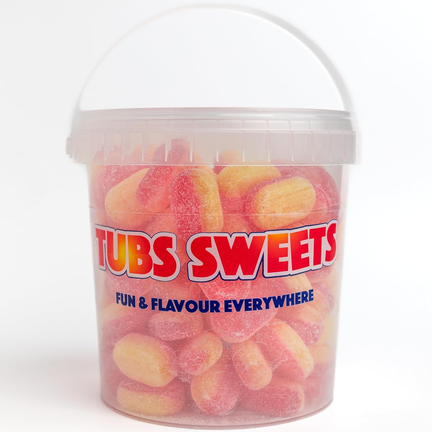 Tubs Sweets Large 850g Rhubarb & Custard Tub Bulk Sized Bucket of