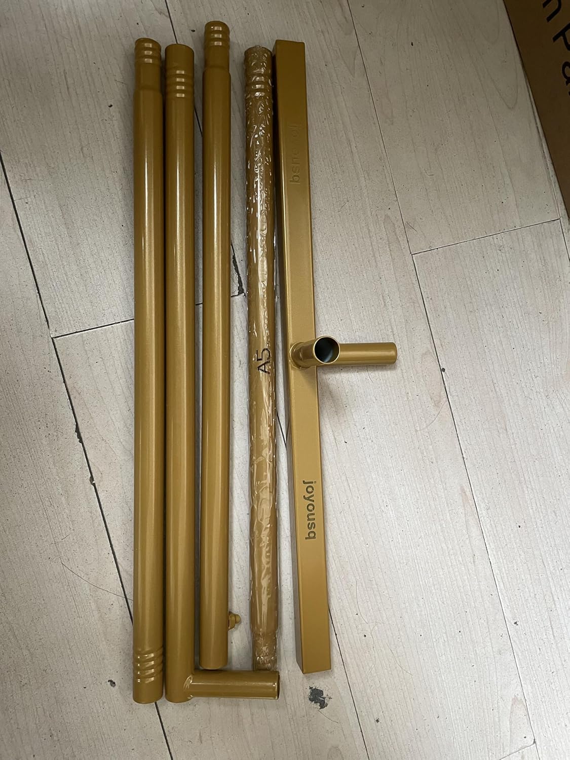 Arch Backdrop Stand 5FT Gold Wedding Balloon Arched Backdrop Stand Metal Arch Frame for Birthday Party Bridal Baby Shower Ceremony Decoration