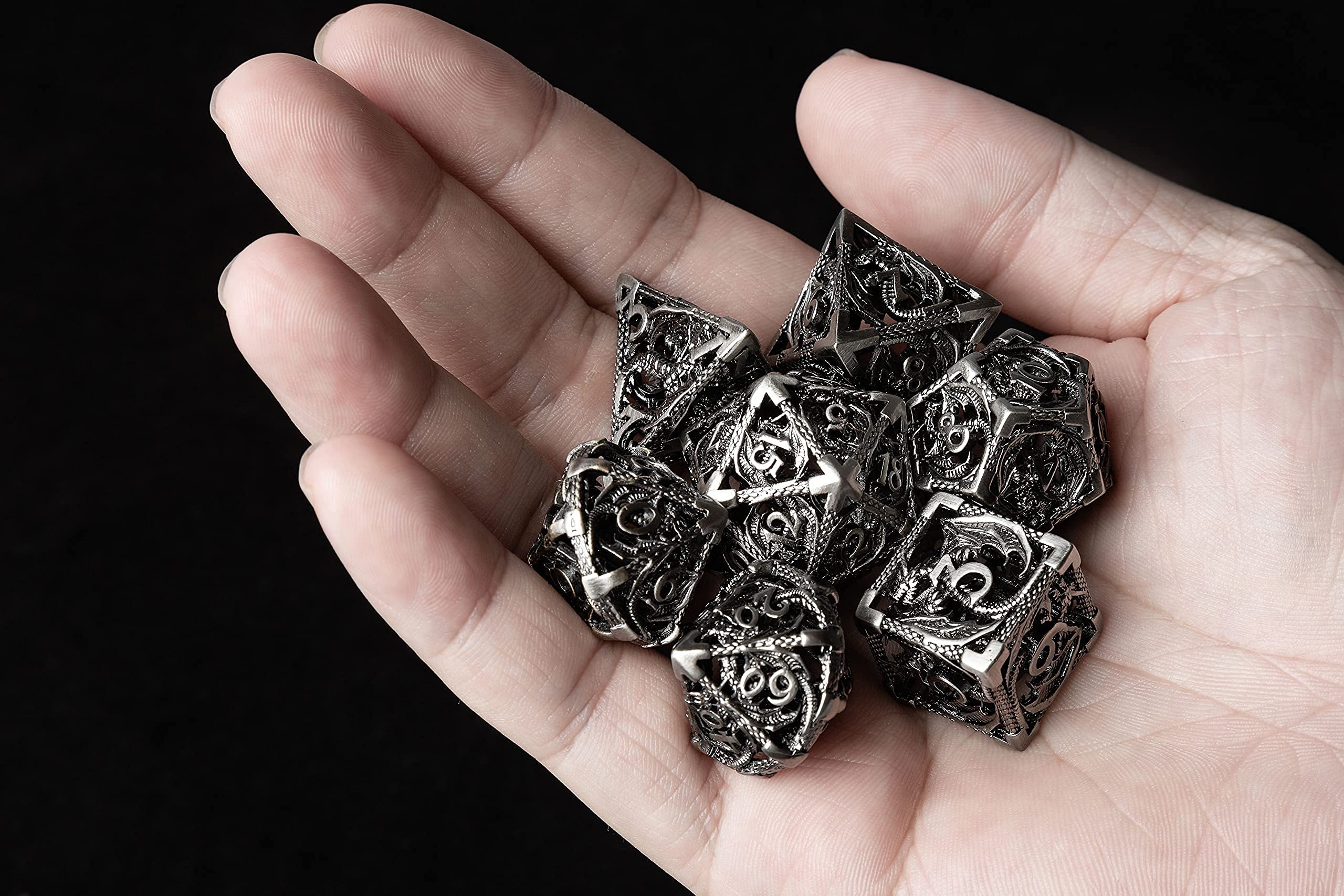 Atyhao dés en plastique Jeu de dés polyédriques en plastique léger à 20 Atyhao dés en plastique Jeu de dés polyédriques en plastique léger à 20