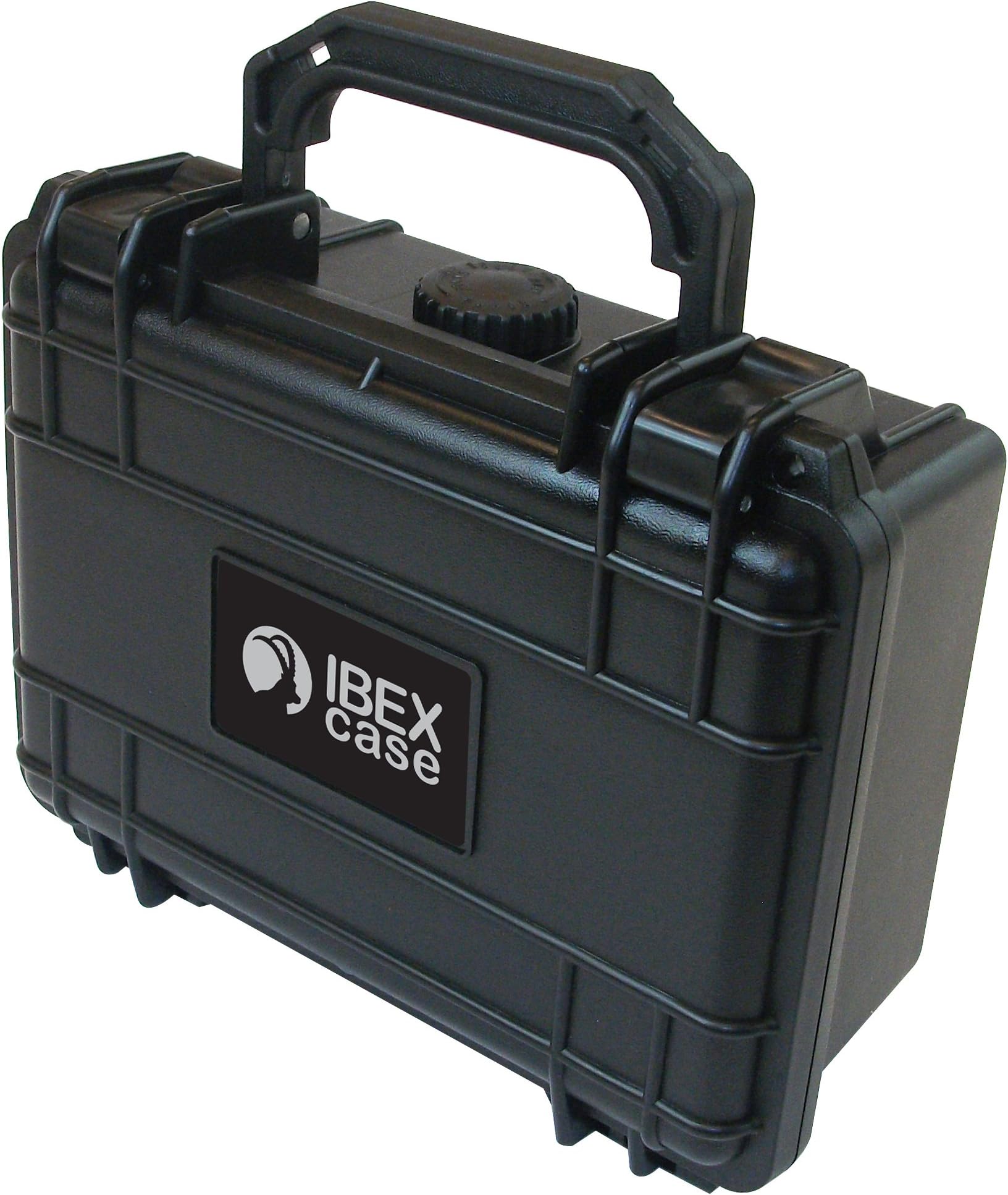 IBEX Cases - Black Watertight Hard Rugged Case with Customizable Foam for Cameras and Accessories (IC-1100BK)