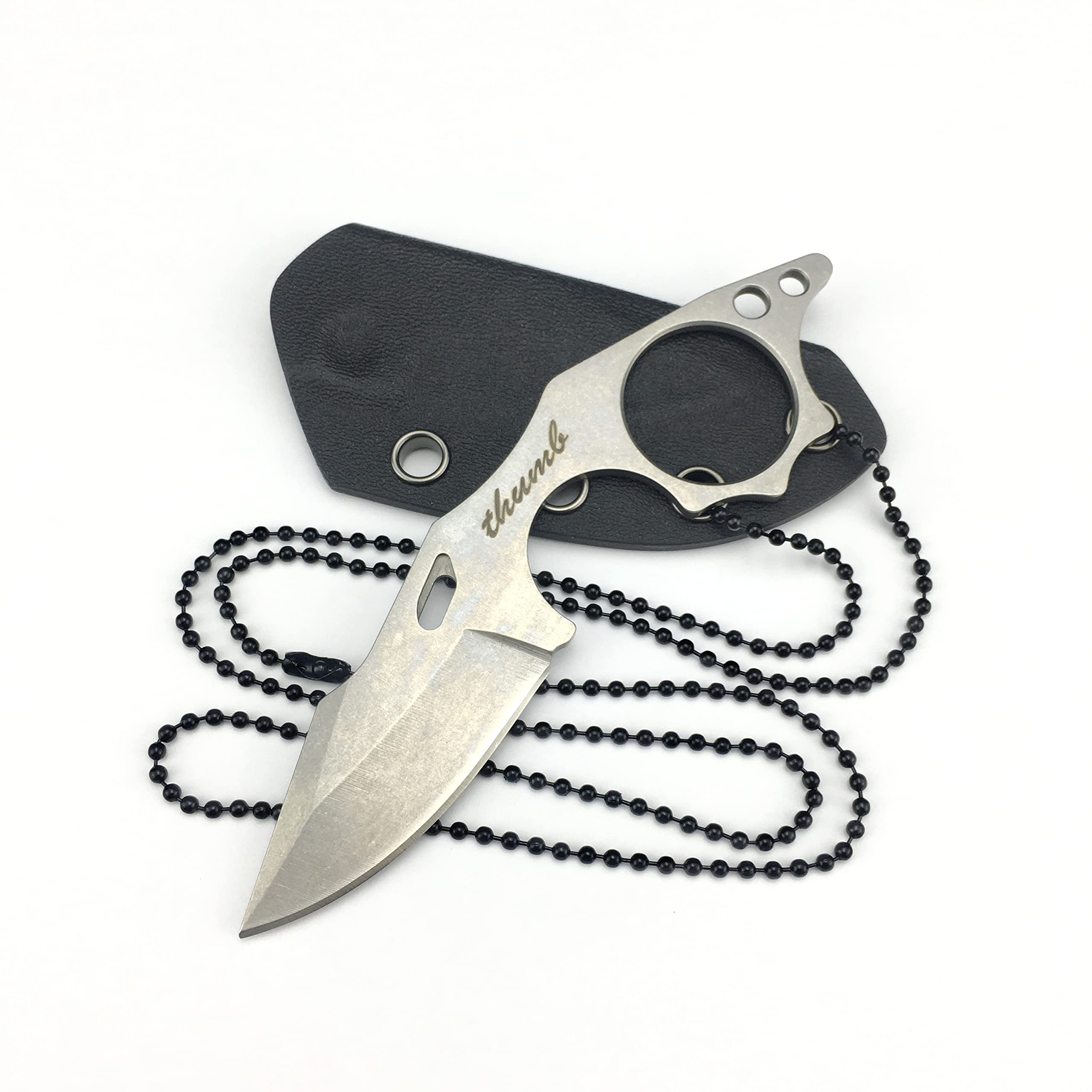 Amazon.com : HUAAO 4.9'' Small Fixed Blade Knife, 9Cr18MoV Steel Blade and  Full Tang Handle, EDC Knife Neck Knife with Sheath for Cutting Camping Gift  : Sports & Outdoors