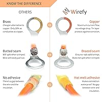 Vista 5 de Wirefy Kit de 120 conectores de cables - Kit de conectores eléctricos - Conector de terminal de cable - Marino impermeable - Conector de empalme