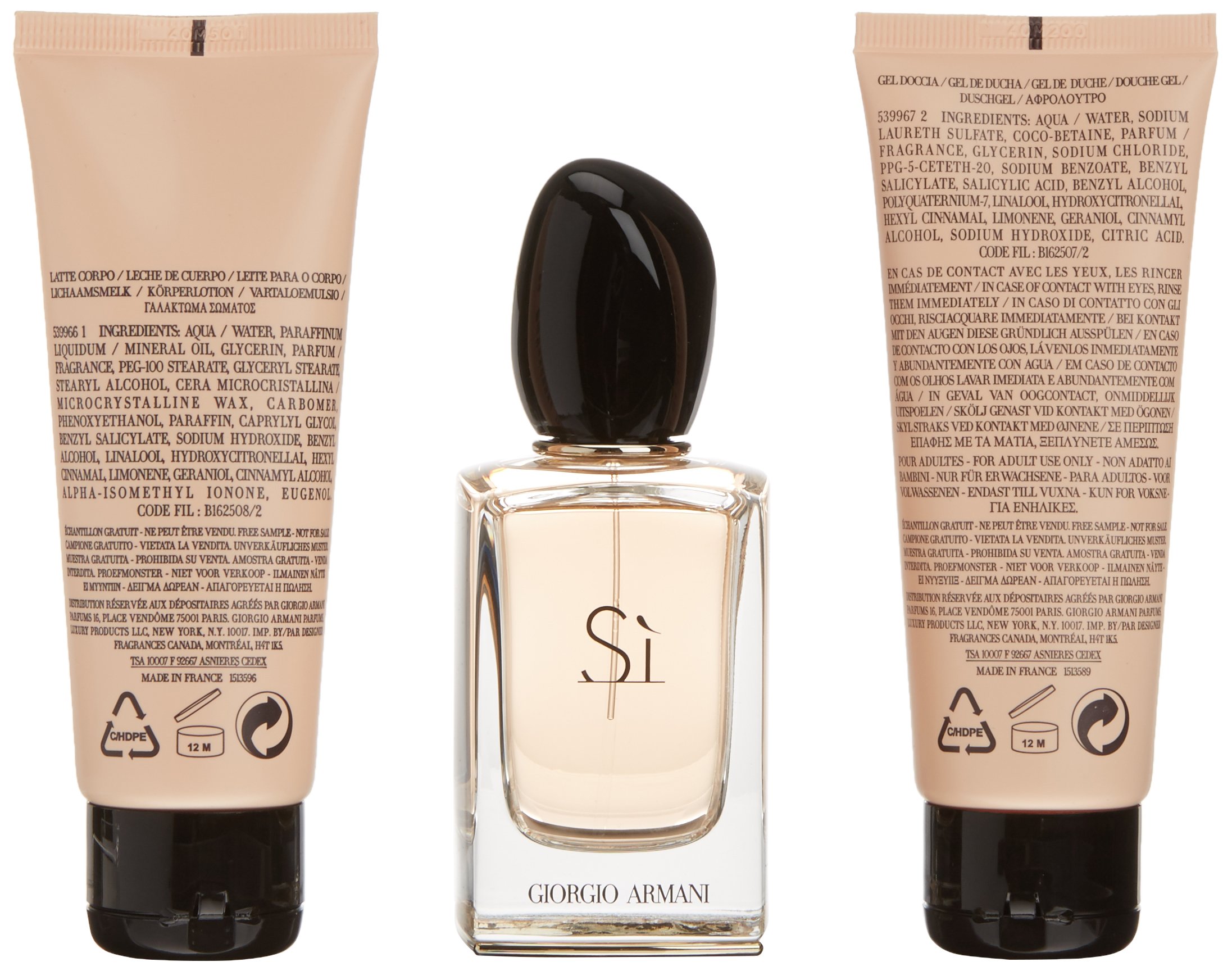Armani Set Tak EDP 50 ml + Żel pod prysznic 75 ml + Balsam do ciała 75 ml