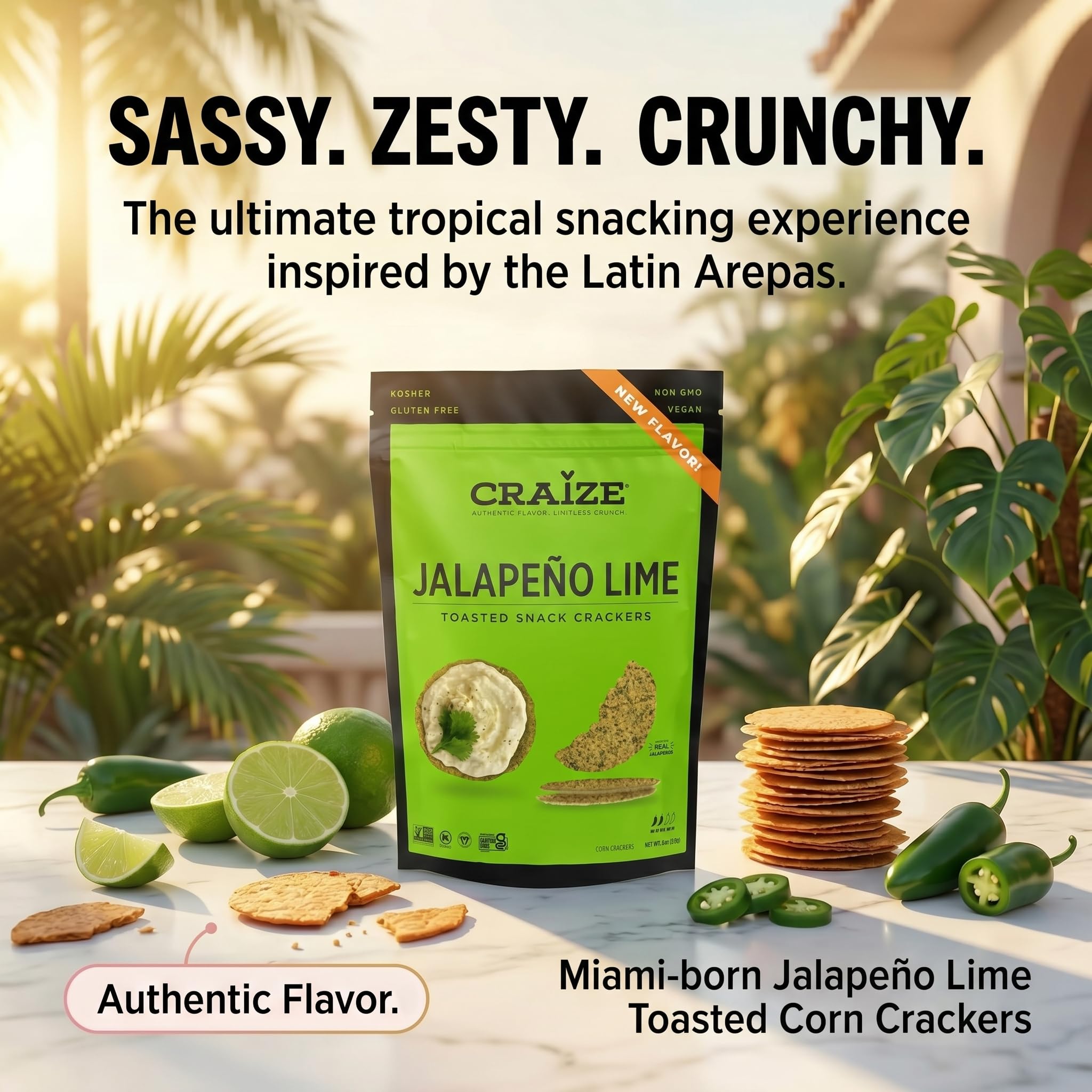 Amazon.com: Craize Jalapeño Lime Crisps 4oz (6 Pack) | Toasted