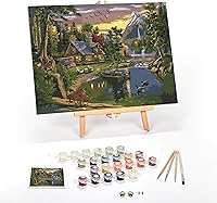 Vista 40 de Ledgebay Kit de pintura por números para adultos, lienzo enmarcado para principiantes a avanzados, kit de pintura por números, incluye juego