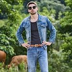 VATAN Men's Genuine Leather Dress Belts, Handmade Classic Every Day Leather Jeans Belt for Men Work Business Casual
