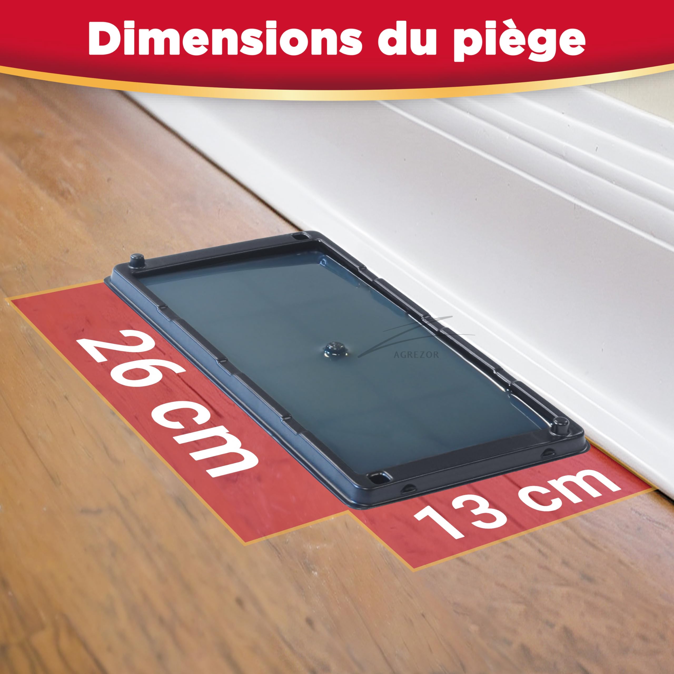 Catchmaster 4X Piège à Rat Collante - Piège à Souris et Rats - Anti Souris Efficace - Plaque Collante Efficace et Professionnel