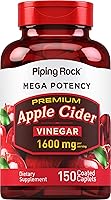Vista 1 de Piping Rock Cápsulas de cápsula de vinagre de sidra de manzana 1600 mg 150 pastillas Alta potencia Suplemento ACV extra fuerte