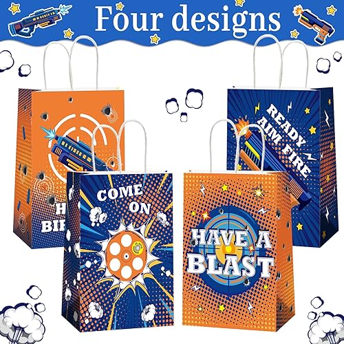 Vista 45 de gisgfim 12 bolsas de arte de pintura prémium con temática artística de cumpleaños, bolsas de golosinas, suministros de regalo, bolsas de regalo