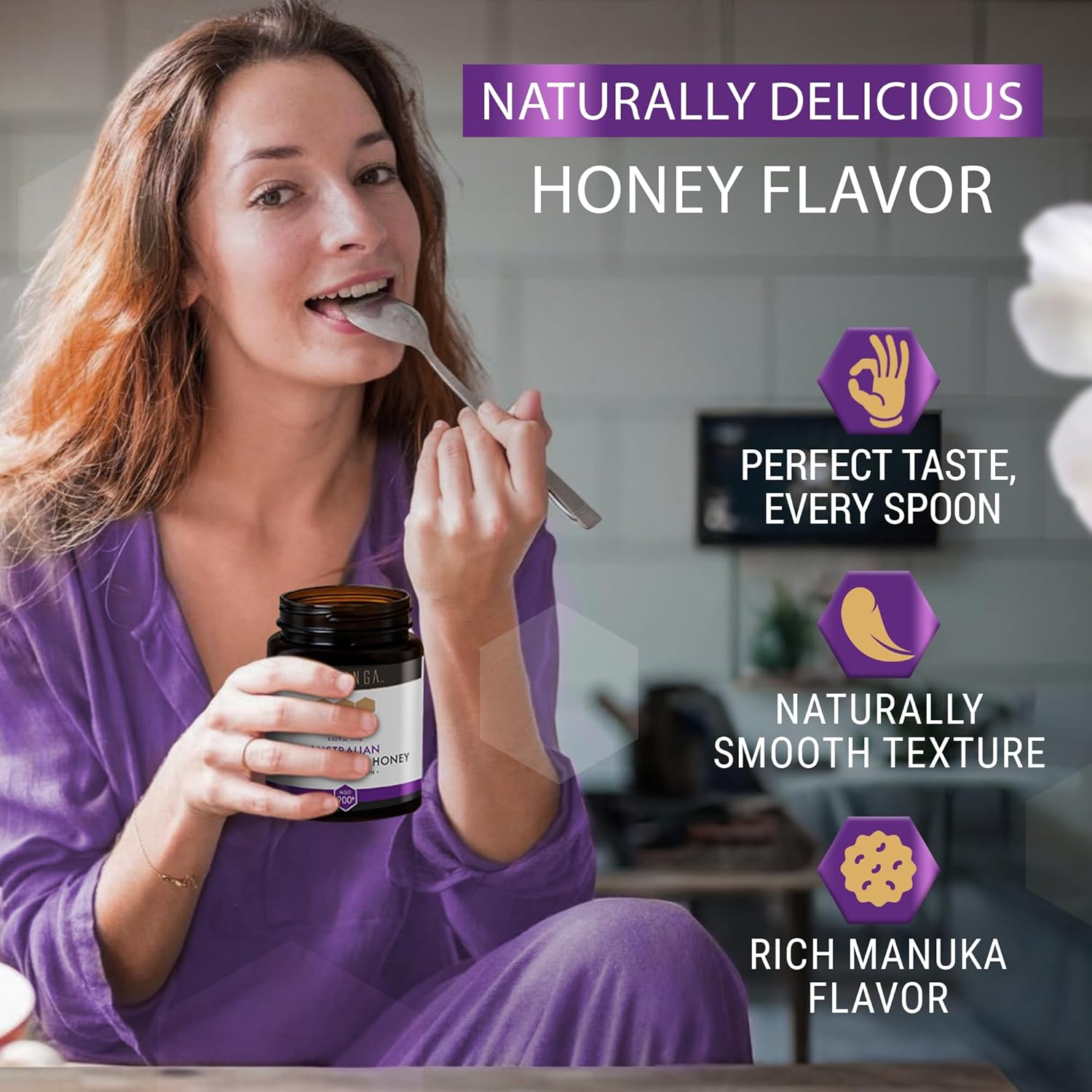 Berringa Manuka Honey Organic MGO 900+ Ultra-High Strength, Supports General Wellbeing & Digestive Balance - 100% Raw, Pure & Unfiltered, Sustainably Sourced from Australia - (8.82 oz)