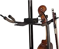Vista 3 de String Swing Colgador de violín para soporte de micrófono con soporte de arco para dos violines o violas BCC04TWN-V