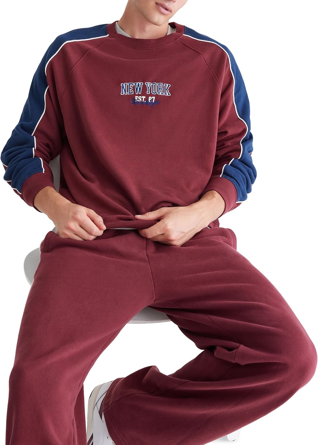 AEROPOSTALE Men's Ny Crewneck Sweatshirt