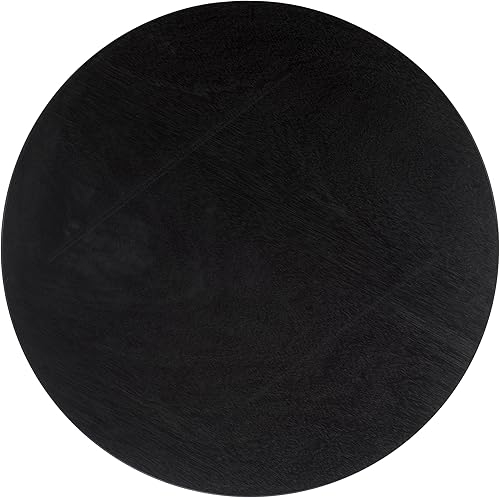 Miniatura 5 de SAFAVIEH Home Collection Mork - Mesa de centro redonda negra de 3 patas Negro,Bordeaux,Natural,Marrón,Blanqueado,https://www.amazon.com/dp/undefined