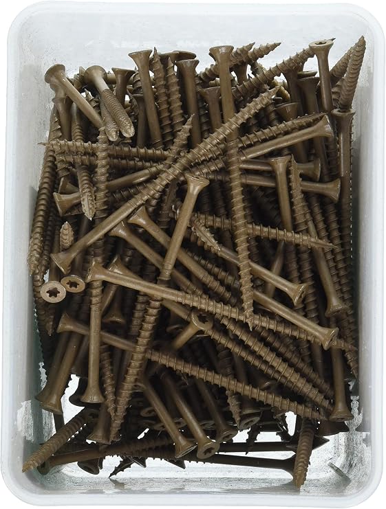 Deck Plus Wood Screws Bundle - 3-1/2 x #10 Tan 5lb & 4 x #10 Brown 5lb